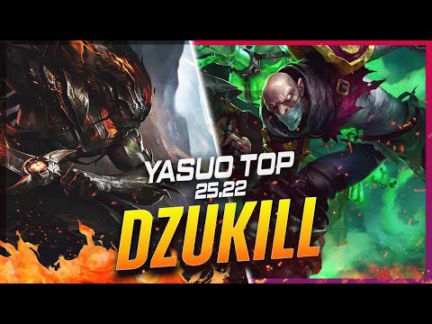 Dzukill - Yasuo vs Singed TOP Patch 25.22 - Grandmaster Yasuo Gameplay