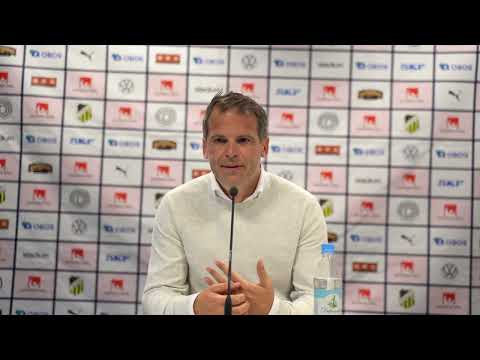 Presskonferensen efter BK Häcken – Vittsjö