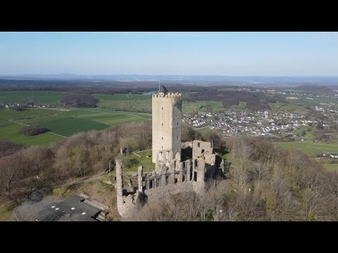 Burgen in der Eifel - von Oben