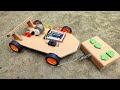 How To Make Remote Control Rc Toy Car With Cardboard And DC Motor