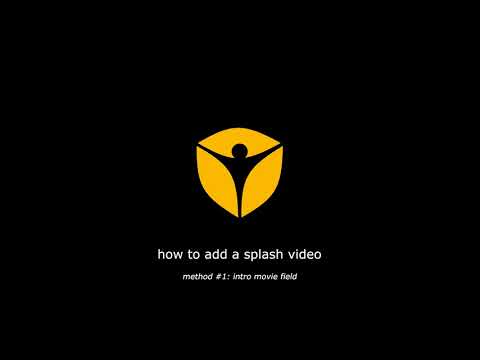 Visionaire Studio Basics: How to add an intro video - method #1