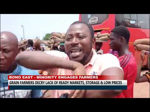 Business News: Grain farmers decry lack of ready markets, storage and low prices.