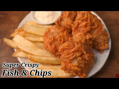 How to Make Super Crisp Fish & Chips with Garlic Mayonnaise Sauce | Essence Cuisine