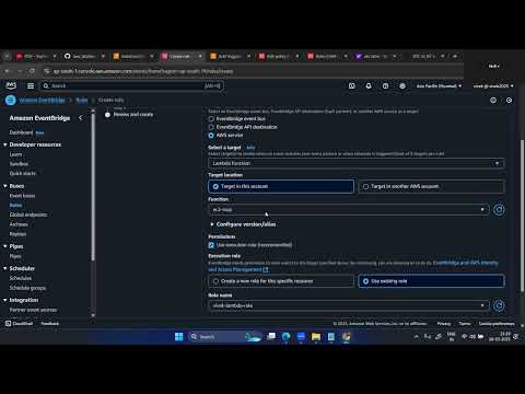 How To Create Event Bridge Attach With Lambda Function Lambda Part 2