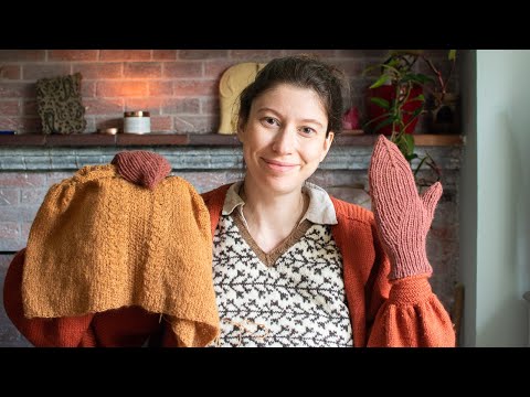 Autumn colours, cosy knitting and spinning projects [Marina Skua Ep 75]