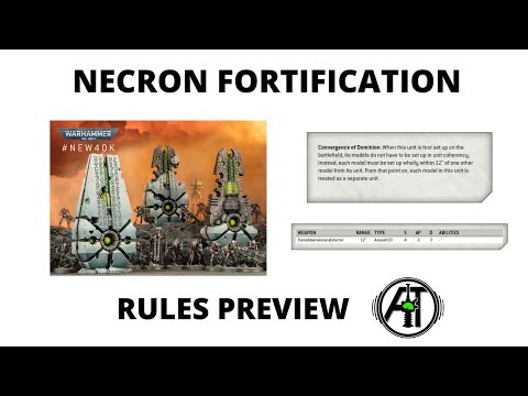 Necron Convergence of Dominion Rules Preview + More Detail for Hammerfall Drop Turret Fortification
