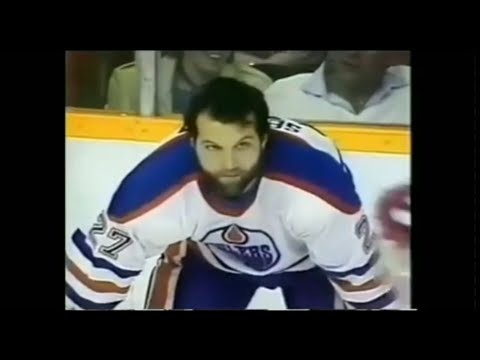 Blackhawks - Oilers rough stuff 5/7/85