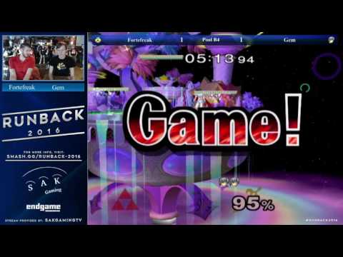 Runback Pools - Gem (Marth) vs ForteFreak (Sheik)