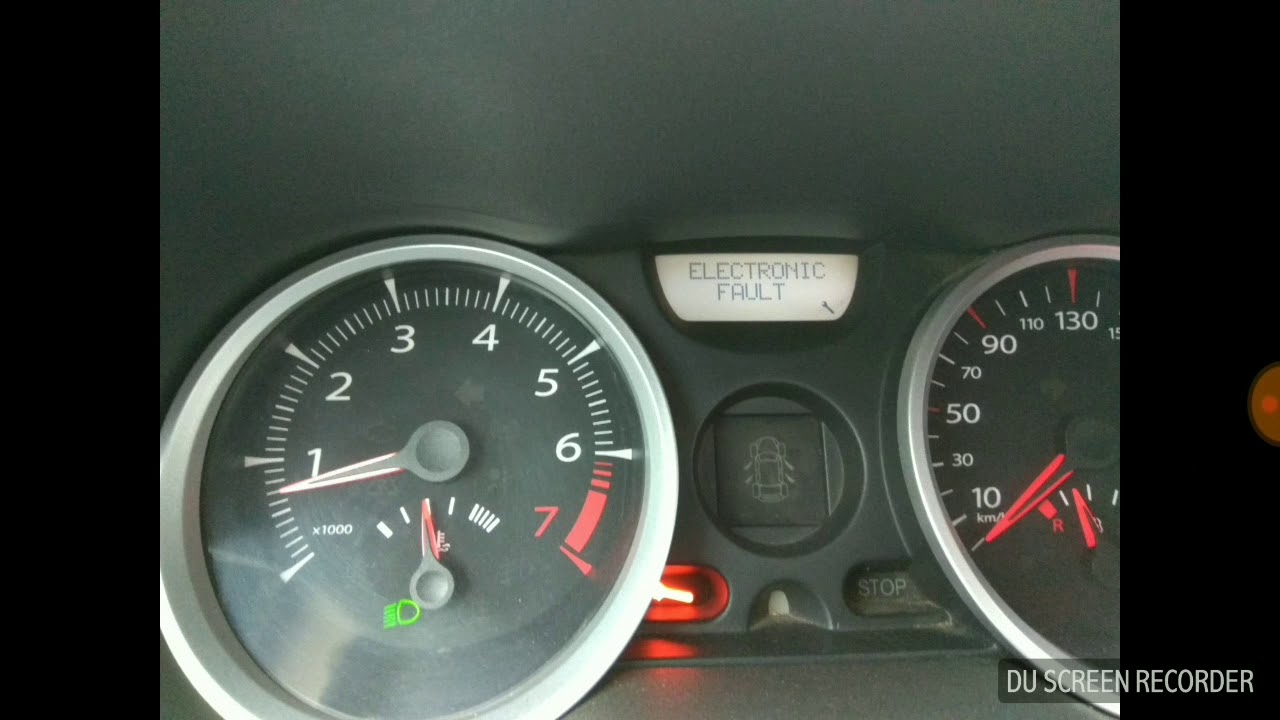 Что означает electronic fault меган 2 и как исправить эту проблему?