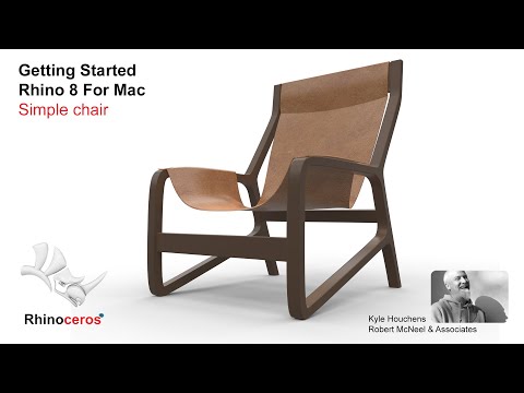 Getting Started Rhino 8  - Build a Simple Chair using NURBS and SubD elements