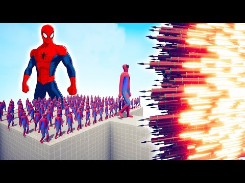 100x SPIDER MAN + 1x GIANT vs EVERY GOD - TABS | Totally Accurate Battle Simulator 2024