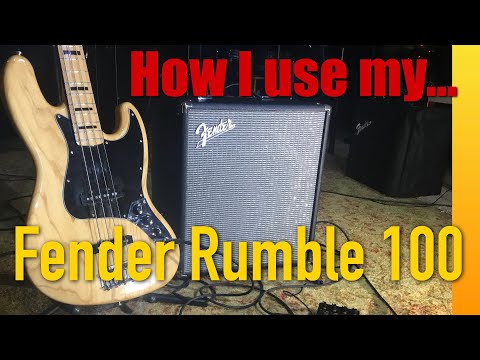 Fender Rumble 100 V3 100-Watt 1x12 Bass Combo 2015 - Present - Black image 4