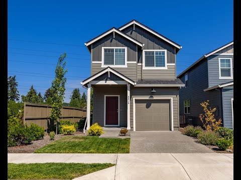 Three bedroom backs to open space.  Built in 2022 with AC property video