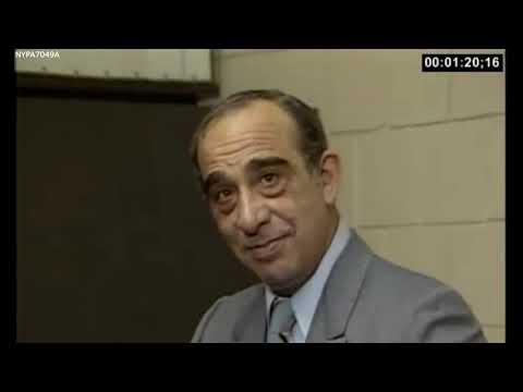 Carmine Persico with his legal advisor - Commision trial - 1986