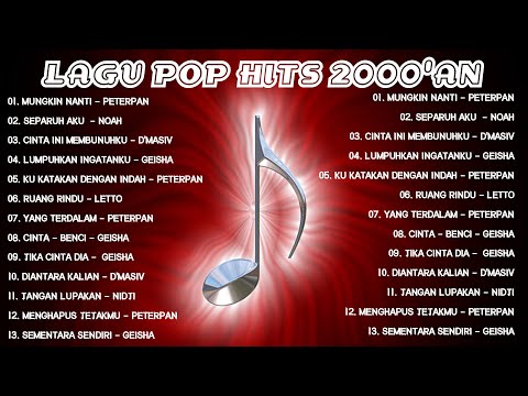 Lagu Santai Buat Kerja - Lagu Pop Hits Indonesia Tahun 2000an #Mungkin Nanti#Ku Katakan Dengan Indah