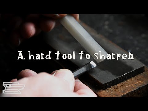 How to sharpen a V Chisel