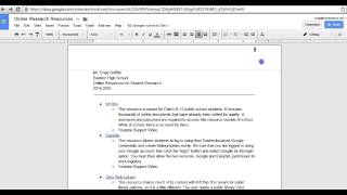 Inserting Page Numbers in Google Docs
