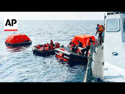 Sri Lanka's navy rescues Iranian sailors from torpedoed warship