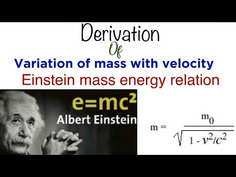 Albert Einstein explain of mass and energy E =mc²