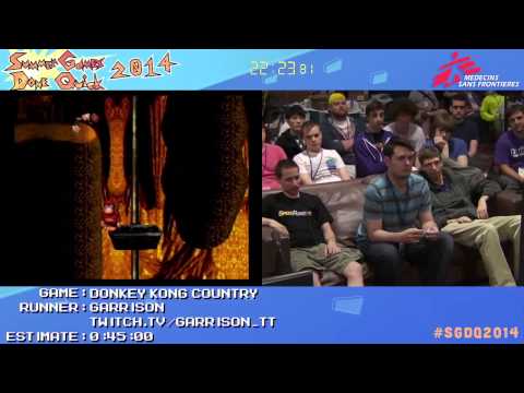 Donkey Kong Country by Garrison in 36:51 - SGDQ 2014 - Part 5