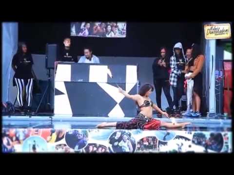 Paulina Rosson, Fire performing at Malmö festival 2013