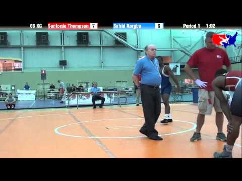 Santonio Thompson vs. Sahid Kargbo at 2013 ASICS University Nationals - GR
