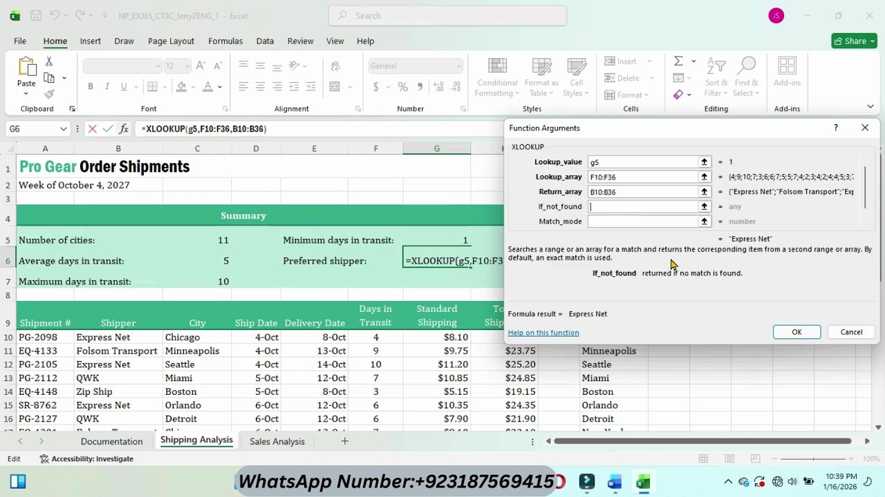 New Perspectives Excel 365 | Module 3: SAM Project A Pro Gear