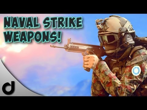 BF4 New Assault Rifle! ALL NAVAL STRIKE WEAPONS First Impressions!