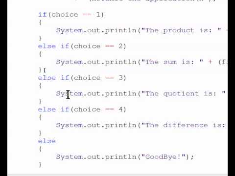 Java Tutorial Part 7 Switch Statements