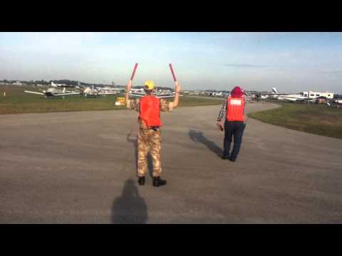 British Air Cadet marshalling at Sun'N'Fun 2012