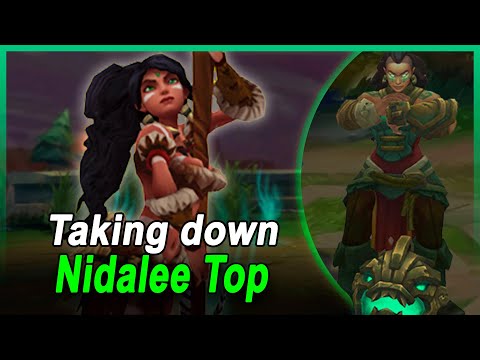 Destroying Nidalee top with Illaoi.
