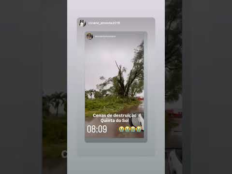 chuva forte destruição em quinta do sol Paraná