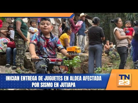 Inician entrega de juguetes en aldea afectada por sismo en Jutiapa