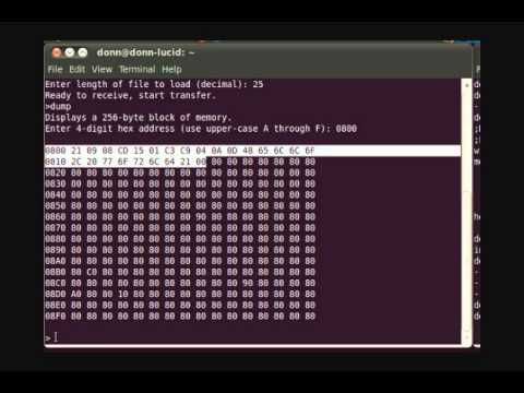 CPUville Z80 Computer with Serial Interface Demo Part 3