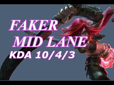 SKT T1 Faker - Katarina vs Fizz - KR LOL Solo Rank
