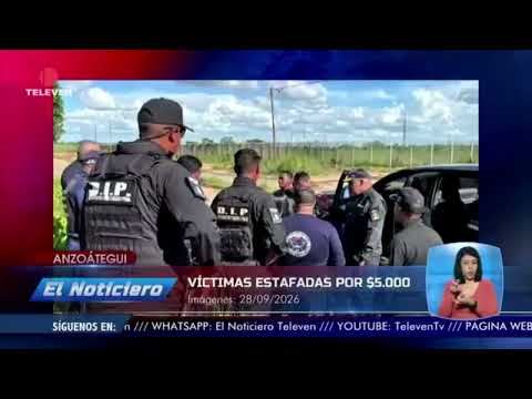 Secuestro virtual a veterinarios y un taxista en Anzoátegui -El Noticiero emisión meridiana 28/09/26