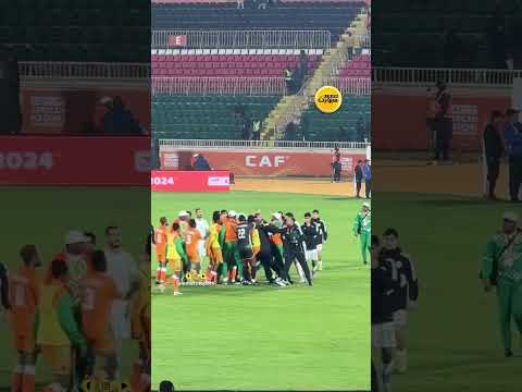 شجار بين لاعبي الجزائر والنيجر بعد التعادل في الشان