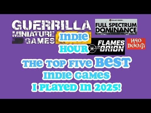 My TOP FIVE Indie Games I PLAYED in 2025!