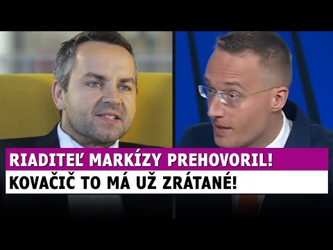Riaditeľ Markízy Gažík PRELOMIL MLČANIE o Kovačičovi, ten to má už zrátané