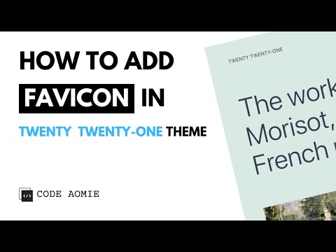 How to Add a Favicon in Twenty Twenty One WordPress theme | WordPress Tutorial