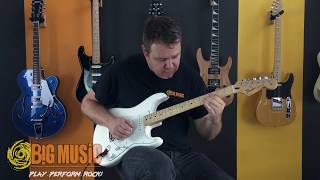 Video thumbnail for Fender Standard Stratocaster - Arctic White - Custom Demo Request by Big Music Australia