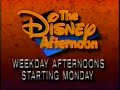 The Disney Afternoon Promo 1991