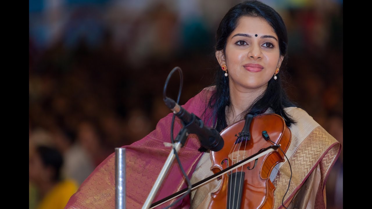 Guru Purnima Program at Puttaparthi (Evening) | Violin Concert at Charumathi Raghuraman - 9 Jul 2017