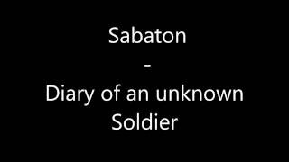 Sabaton   Diary of an unknown Soldier