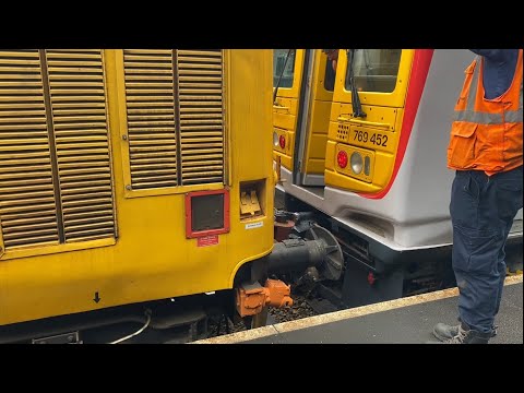 Llanbradach Rescue: 769452 gets rescued by 37418 and gets dragged back to Rhymney - 07/08/2021