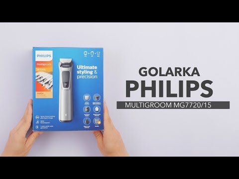 Philips Multigroom series 7000 14 viename, veidui, plaukams ir kūnui MG7720/15 14 įrankių DualCut technologija Iki 120 min. veikimo laikas Atsparus dušui video