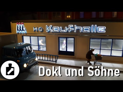 H0 Department Store Prefabricated Building Neon Sign Craft Instructions