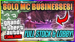HOW TO SELL YOUR MC BUSINESSES WITH FULL STOCK AND IN FULL LOBBIES IN GTA ONLINE!! (SOLO)