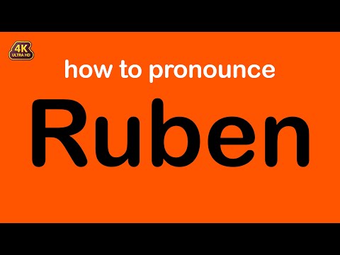how to pronounce Ruben correctly