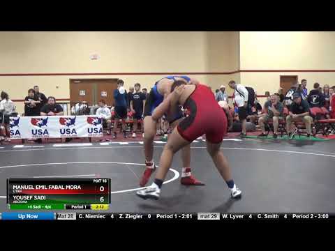 Junior 182 Manuel Emil Fabal Mora Utah Vs Yousef Sadi Arizona